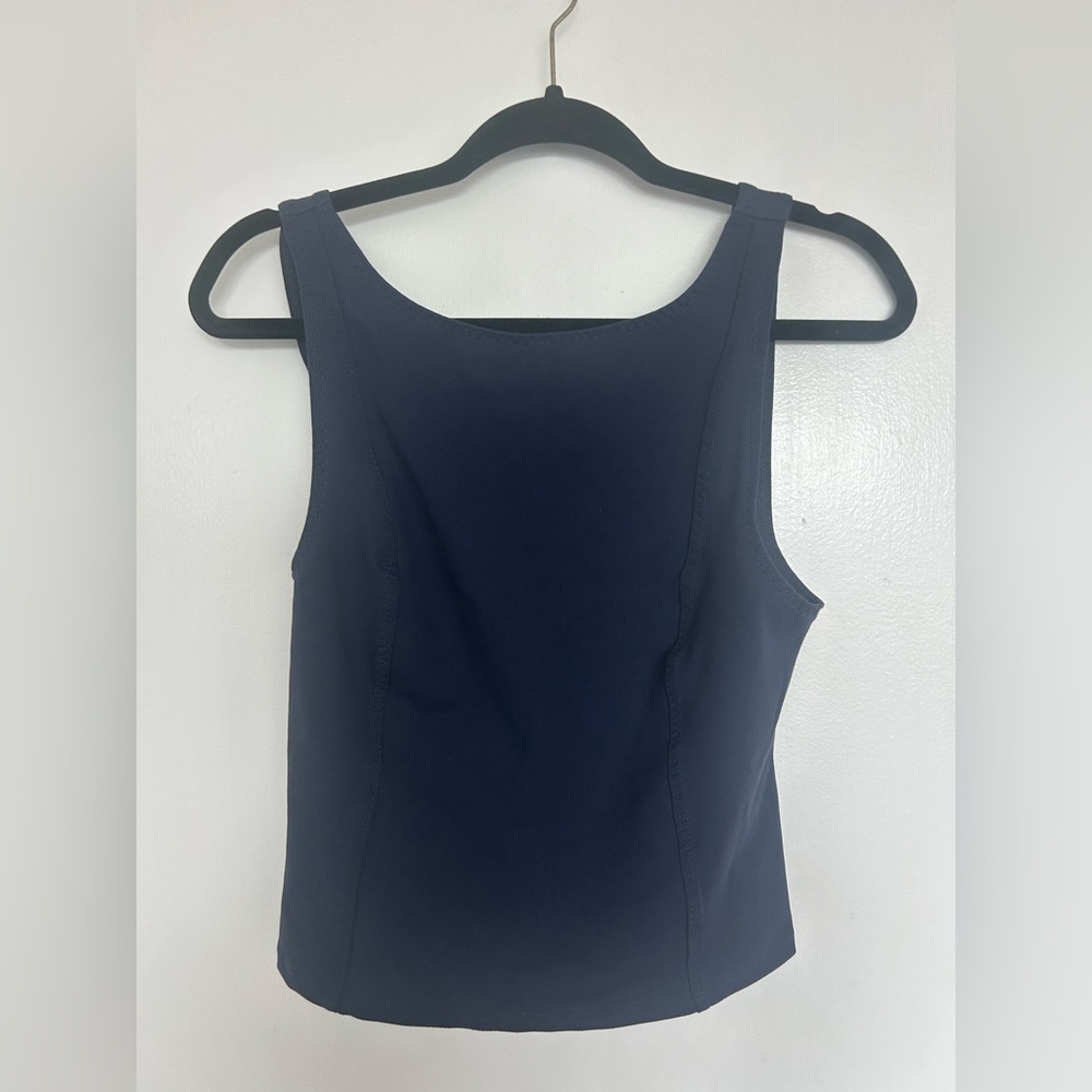 Free People Navy Blue Atheltic Top